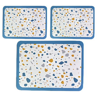 吸水桌墊 30 x 40cm 彩石 - 快速吸水、保持桌面乾爽, 3片