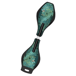 360度扭力耐磨極光輪蛇板，小青龍色，PP+PU材質，尺寸25x12x85cm，耐衝擊，四層鋼板, 25 x 12 x 85cm, 小青龍, 1個