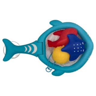 撈魚遊戲組 鯊魚撈網5件組, 1組, 藍色