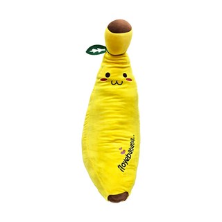 Q版香蕉 造型抱枕, 可愛造型 親膚柔軟 回彈力好, 80cm