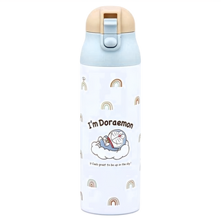 Skater 不鏽鋼超輕量保溫保冷水壺 彈蓋直飲式, 哆啦A夢, 490ml, 1個