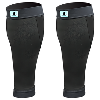 Greaten 極騰 ET-FIT 系列 區段壓縮機能小腿套 關節支撐 舒適透氣, L, 黑, 1雙