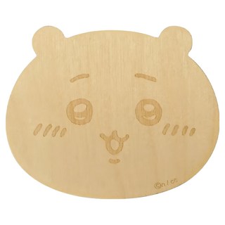 yamaka 山加商店 Chiikawa 吉伊卡哇 天然木製杯墊 可愛造型, 千川, 9 x 7.5 x 0.5cm, 1個