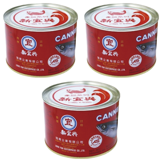 新宜興 蘇澳 蕃茄汁鯖魚，保證不加防腐劑, 445g, 3罐