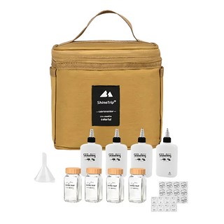 ShineTrip 山趣 調味瓶套裝, 卡其色, 1組