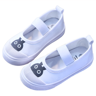 愛貝比 鬆緊套鞋帆布鞋 28碼(18cm) 白兔子 - 兒童/寶寶學步鞋, 1雙
