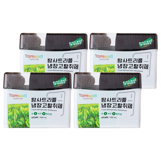 Tamsaa 冰箱用竹炭去味劑, 4個, 300ml