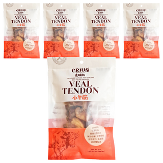 CRIUS 克瑞斯 狗零食 100%純天然紐西蘭牛肉, 小牛肌腱, 60g, 5包