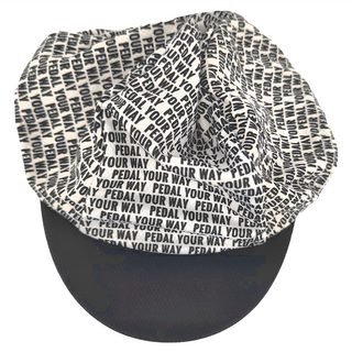 Frontier Classic Cycling Cap 經典自行車小帽, Pedal Your Way, 黑字款, 1個, F