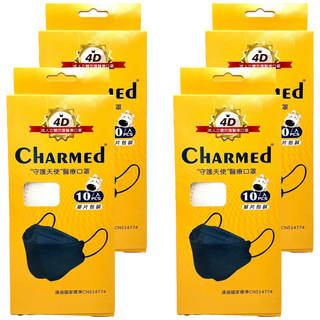 Charmed 昌明生技 守護天使立體口罩 成人用 KF94, 天使白, 10片, 4盒