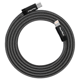 Meet Mind X Magtame Model-C 磁性快收納充電傳輸線 小巧便攜 收放自如 可靠耐用 快速充電, 1.5m, 黑色, 1條