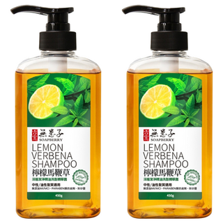 SOAPBERRY 古寶無患子 檸檬馬鞭草洗髮精華露 深層潔淨控油, 450g, 2瓶