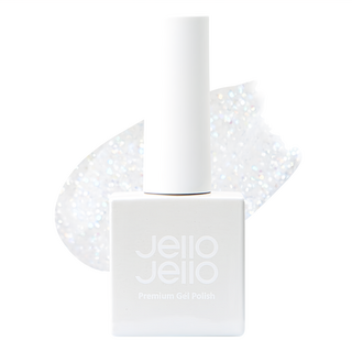 Jello Jello 亮片系列 美甲凝膠 JG-18 White Sugar, 10ml, 1件