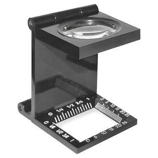 CARSON 卡薾紳 Linen 針線折疊放大鏡 5x 放大倍率, Black, 1個