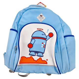 beatrix NEW YORK 經典刺繡國小護脊輕量書包 (100-120cm) 機器男孩, 27 x 14 x 35cm