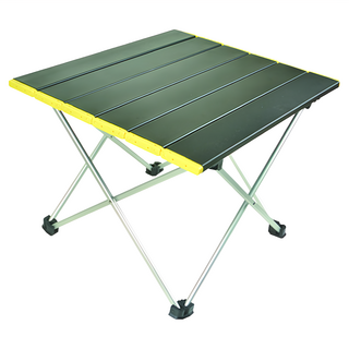 RHINO 犀牛 超輕鋁合金露營折疊桌 高強度鋁合金 堅固耐用, 黑色 + 黃色
