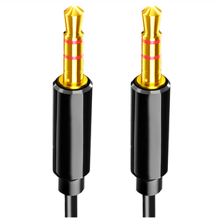 山澤 3.5mm 公對公Aux高保真抗干擾音源線 3M, 單一商品, 黑色, 1條