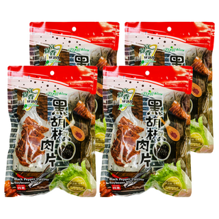 富貴香 黑胡椒素肉片 非基因改造大豆蛋白製作 全素食配方 台灣製造, 260g, 4包