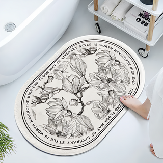 升級版防霉可水沖軟式珪藻土地墊吸水速乾防滑, 25, 40 x 60cm