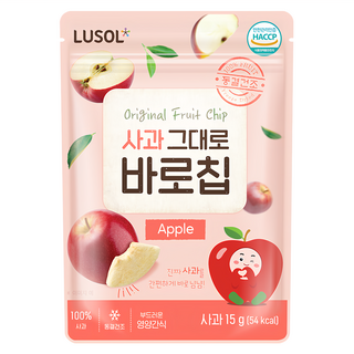 LUSOL 果乾 蘋果 6個月以上, 15g, 1包