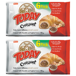 土耳其 TODAY 可頌麵包 巧克力風味 鬆軟香甜 獨立包裝 方便攜帶, 2包, 270g