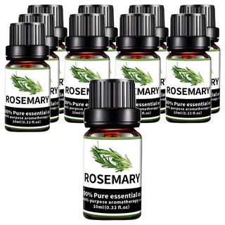 多功能香薰專用精油, 10ml, 適用於香薰機, 加濕器等, 迷迭香, 10瓶