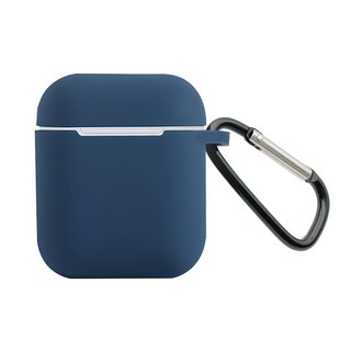 Timo AirPods 純色矽膠保護套, 午夜藍, 1個