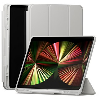 SINJIMORU 智能保護套 附筆槽 平板電腦保護殼, 灰色, 1個