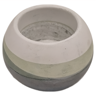 大圓球水泥盆, 油墨山嵐配色 灰色, 1個