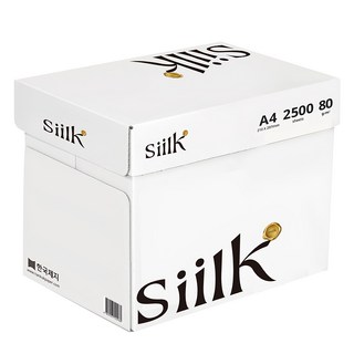韓國製紙 Siilk 影印紙 80g A4 2500張, 5個