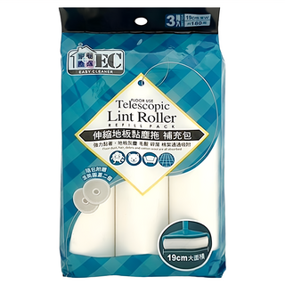 家簡塵除 伸縮地板黏塵拖 補充包 3捲入 靜電吸附 黏塵不黏地板, 1包