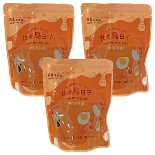 所長茶葉蛋 蜜漬鳥蛋, 迷你尺寸, 香甜濃郁, 口感Q彈, 免剝殼即食, 140g, 3包