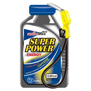 aminoMax 邁克仕 Super Power 能量戰立包 ENERGY GEL 爆發型 咖啡口味 30包, 32ml, 1盒