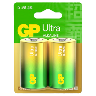 GP Batteries 超霸 Ultra Plus電池 1號 D型, 1組, 2顆