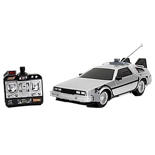 Jada 佳達 回到未來遙控車 1:16比例 銀色 經典電影模型, 1個
