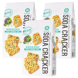 自然主意奇亞籽藍藻蔥餅, 180g, 3袋