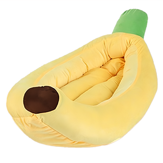 捷華 香蕉造型寵物窩, 縮小版, 70cm*38cm*13cm, 超柔素質料, 高彈PP, 縮小版(70 x 38 x 13cm), 1個