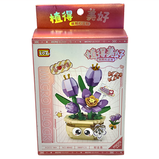 LoZ 積木 8842, 1盒, 鬱金香 多色