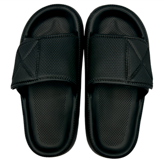 WUWU 男用 巴達厚底拖 MA074 44~45, 黑色, 280mm