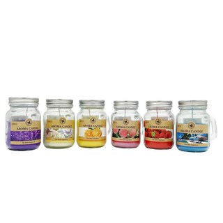 生活King 玻璃罐蠟燭(6入/盒),顏色隨機,1入, 1組