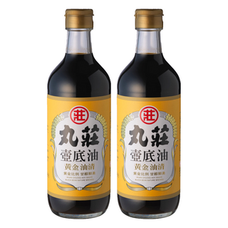 丸莊醬油 壺底油黃金油清 黃金比例 甘醇鮮美 黑豆釀造 450ml, 2瓶