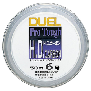 DUEL H.D. CARBON 碳纖線 子線 前導線 H814 6.0 50m, 1個