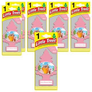 Little Trees 小樹香片 櫻花蜂蜜，清新持久，適用於車內、家庭和辦公室, 7g, 6片