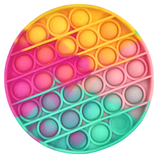 FoxMind 啵啵樂 Go PoP! Roundo-TieDye 獨特的顏色 質感的矽膠 可水洗式 旅遊舒壓品, 多色, 1個