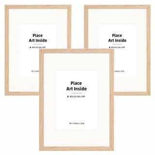 BOLUO GALLERY 菠蘿選畫所 實木畫框 A3, 3個