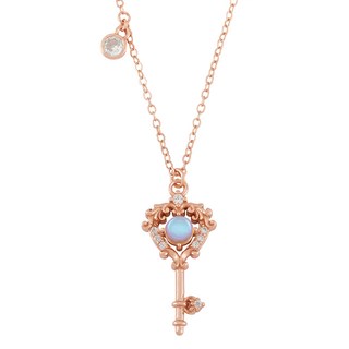 RADIANT STAR 璀璨之星 925純銀 MARIGOLD守護愛情月光石鑰匙項鍊 KMD242