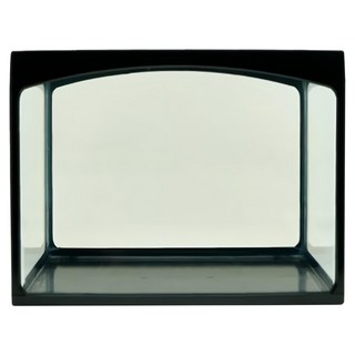 AQUAFUN 水之樂 塑膠框玻璃缸, 質感玻璃框, 黑色膠框，更堅固耐用, 高透光玻璃，輕鬆觀賞魚兒, 1.1尺, 1個