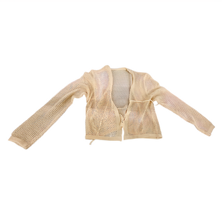 透膚時尚綁帶罩衫, 杏色, 45 x 46 x 40cm