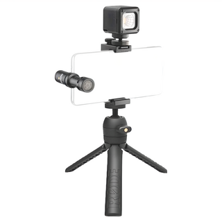 RODE Vlogger 影音組 USBC版 手機影音套件 麥克風 補光燈 三腳架, 1個, 黑色