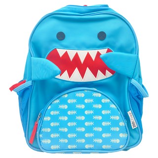 ZOOCCHiNi 可愛海洋生物小童背包 不含雙酚A、塑化劑 網狀分層收納 大容量設計, 鯊魚, 26 x 32 x 10cm